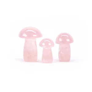 Rose Quartz Mushrooms