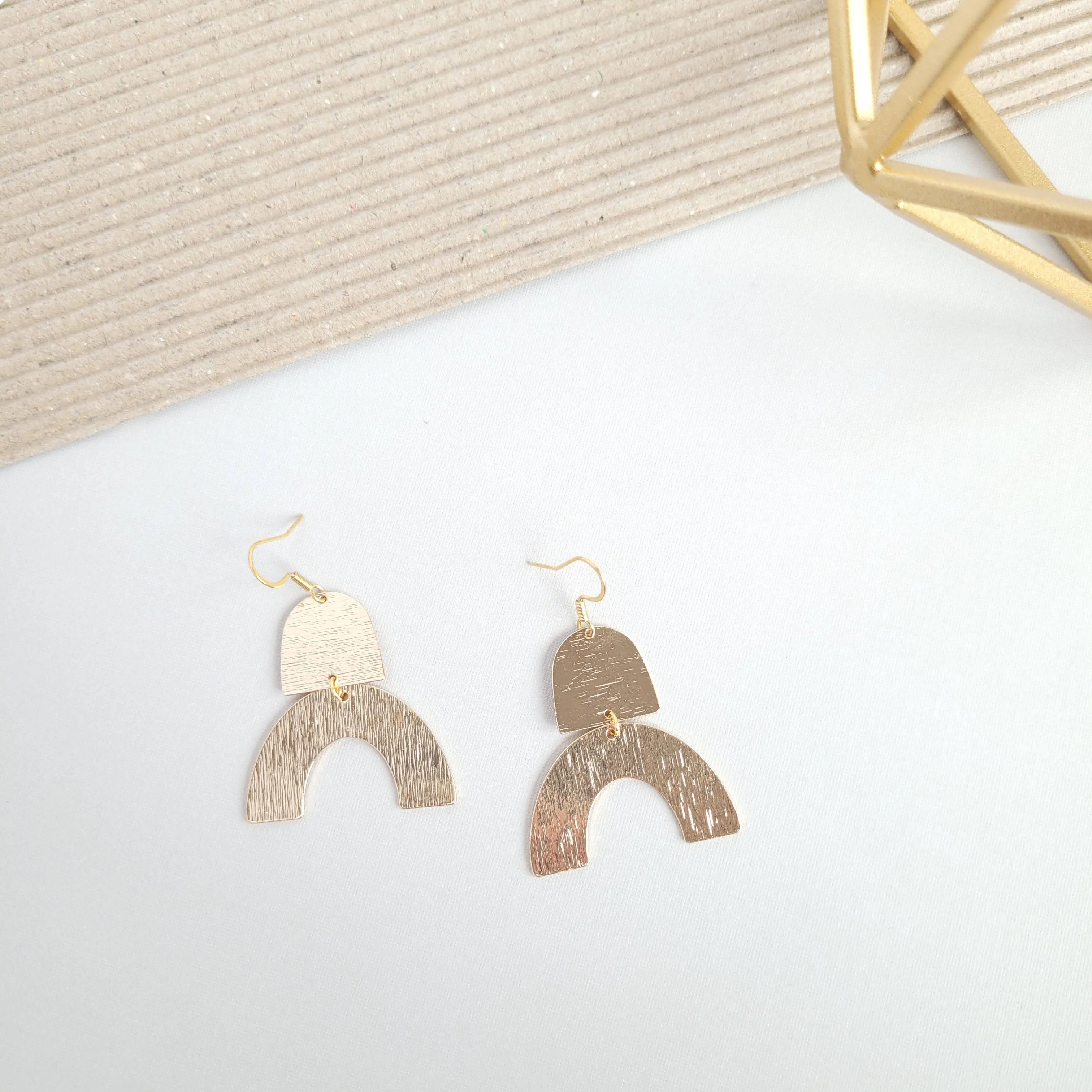 Ruby Earrings - Gold