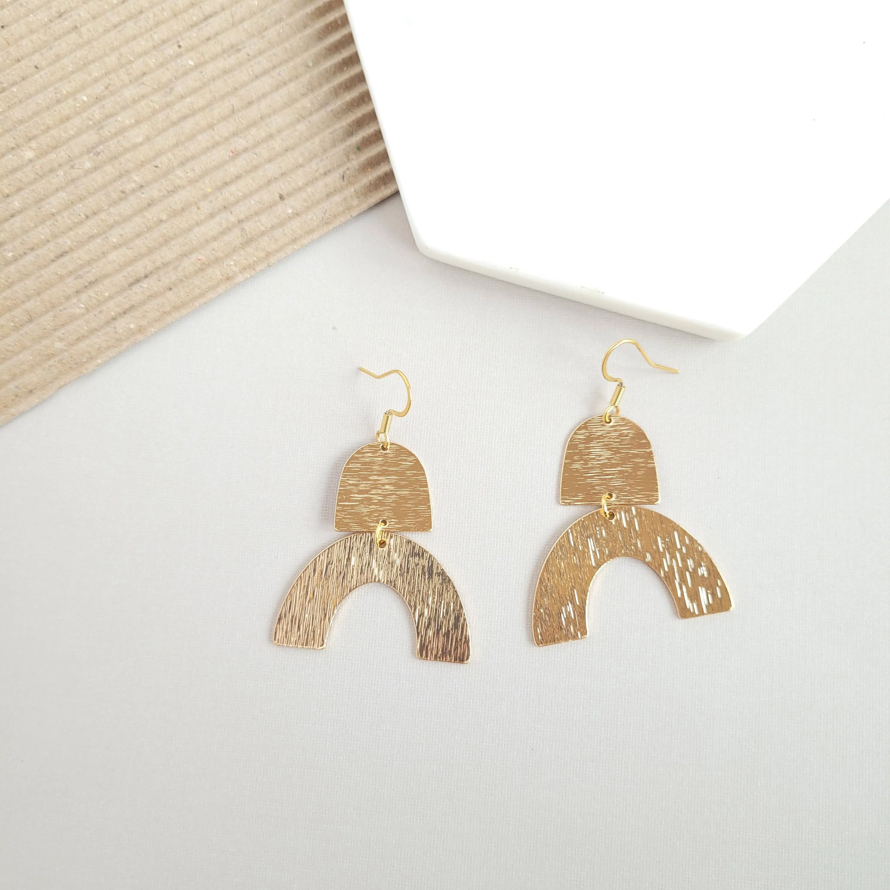 Ruby Earrings - Gold