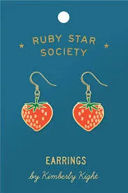 Ruby Star Earrings – Red Strawberries