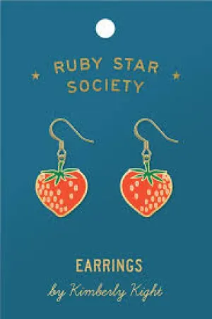 Ruby Star Earrings – Red Strawberries