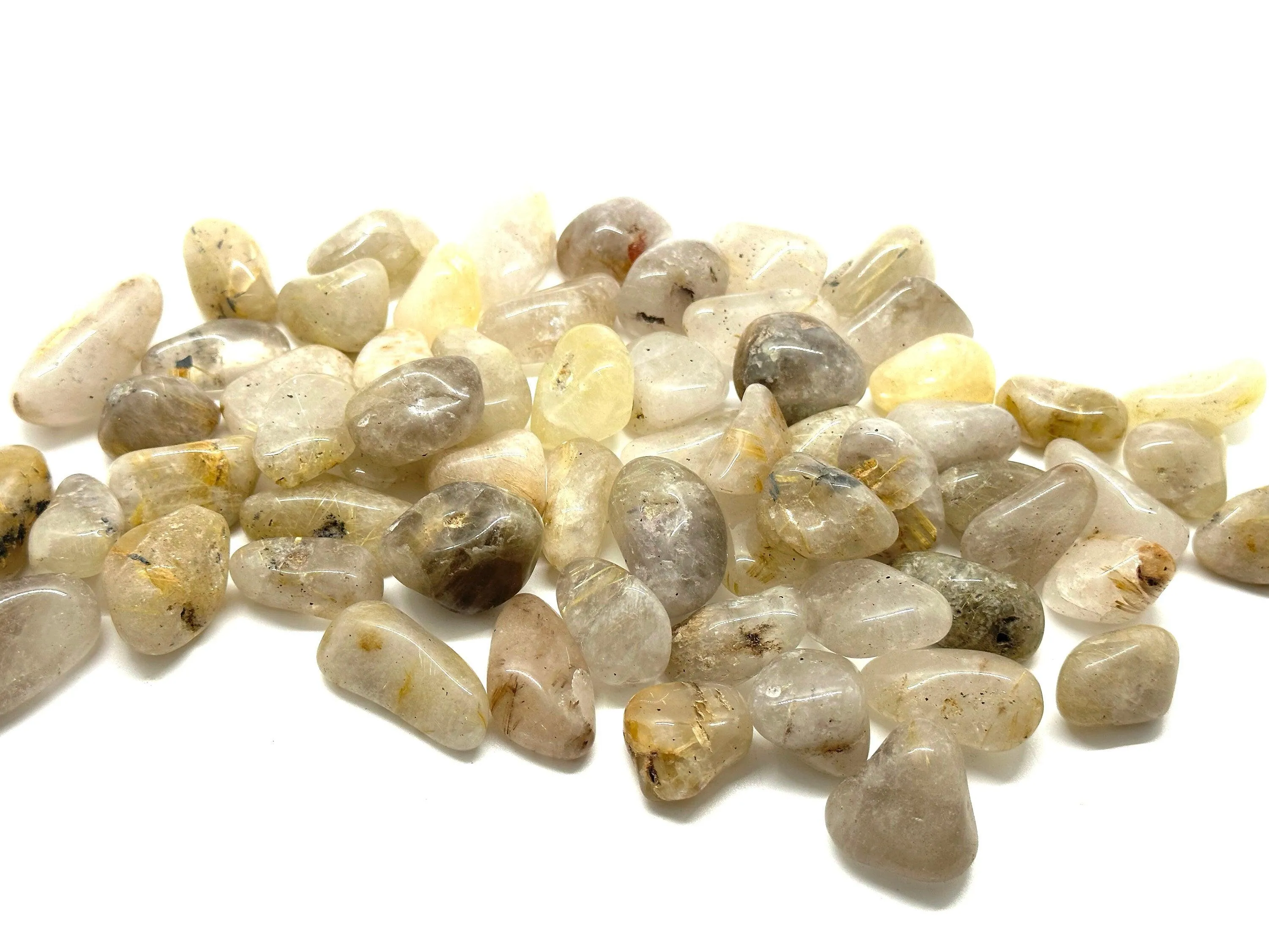 Rutilated Quartz Tumbled Stone