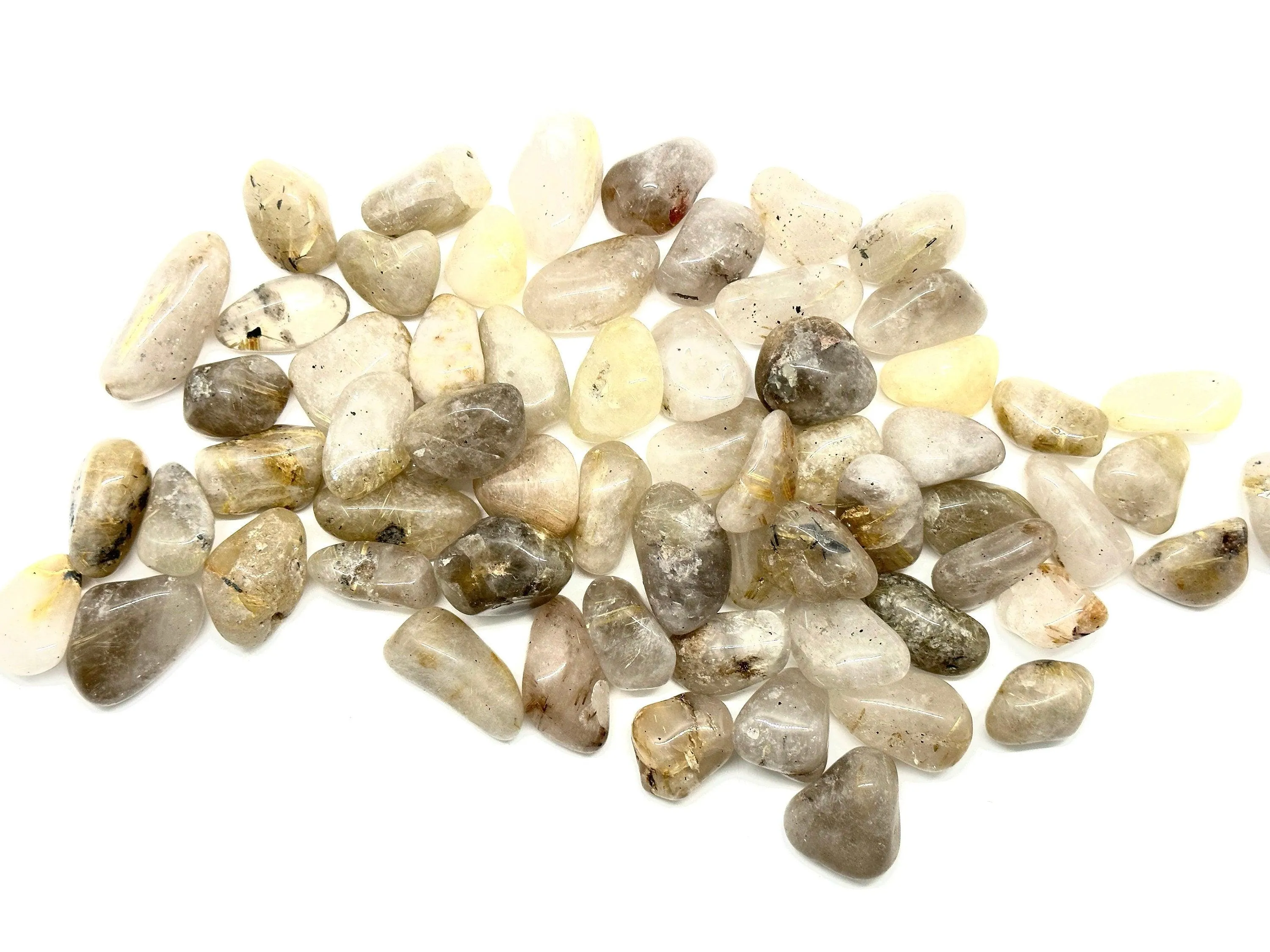 Rutilated Quartz Tumbled Stone