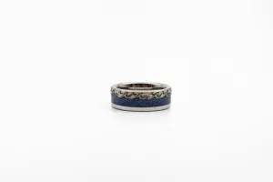 Serinium Lapis Inlay Wave Band