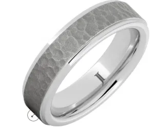 Serinium Men’s Moon Crater Ring With Sandblast Finish