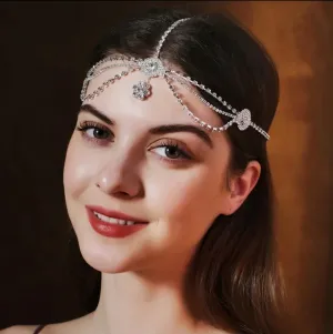 Silver Bohemian Headdress Princess Queen gift  Bridal Hair Peices