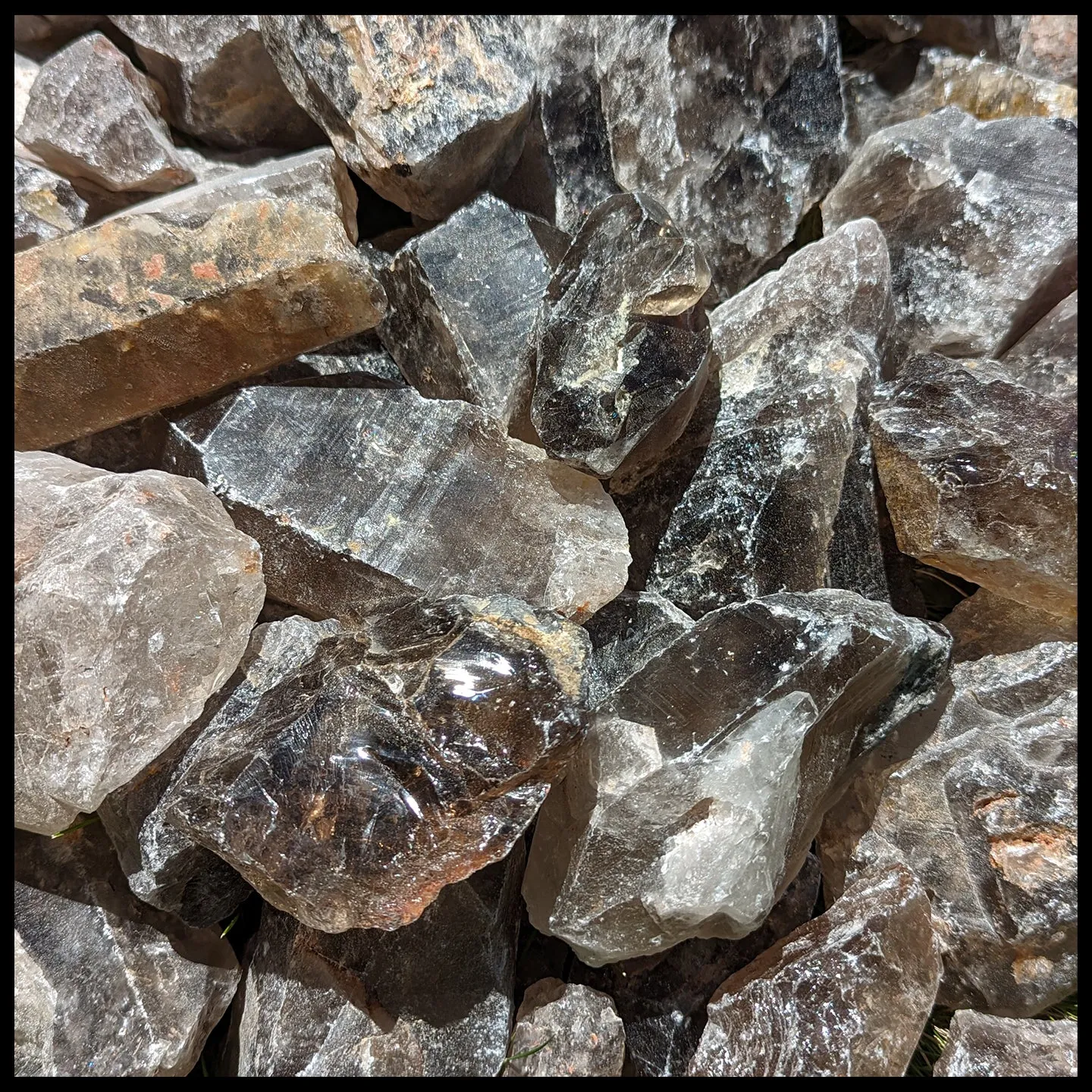 Smoky Quartz, Rough Rock, per lb