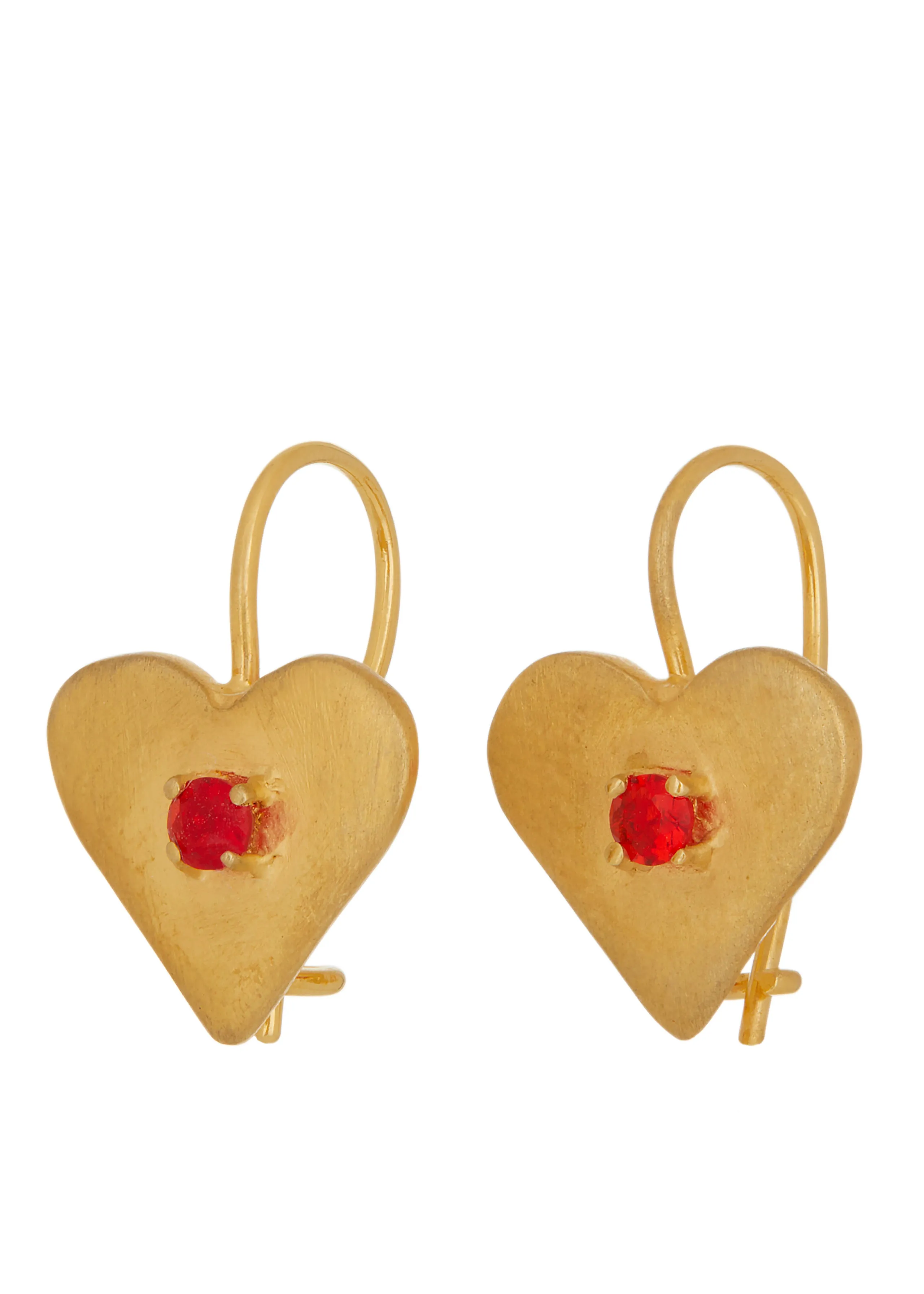 Sweetheart Earrings in Gold