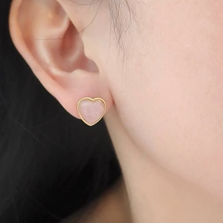 Tania Heart Earstud Gold Plated (S925)