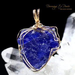 Tanzanite Synergy 12 Stone Crystal Pendant 14k RESERVED DO NOT PURCHASE~