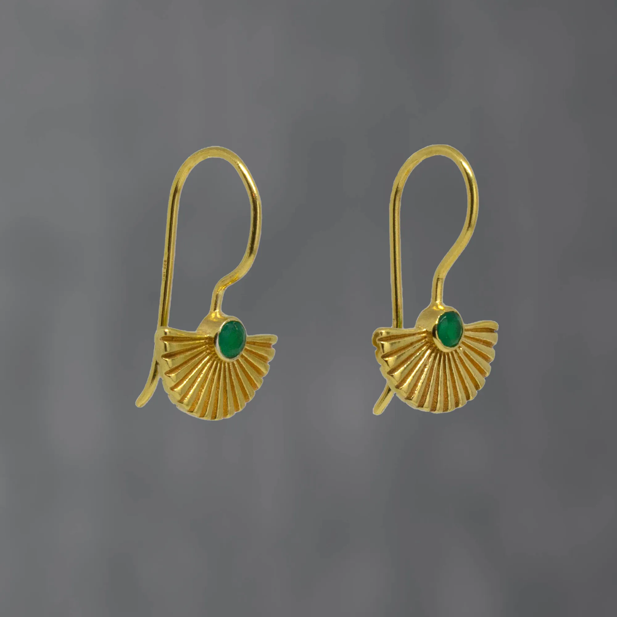 Textured Fan Earrings