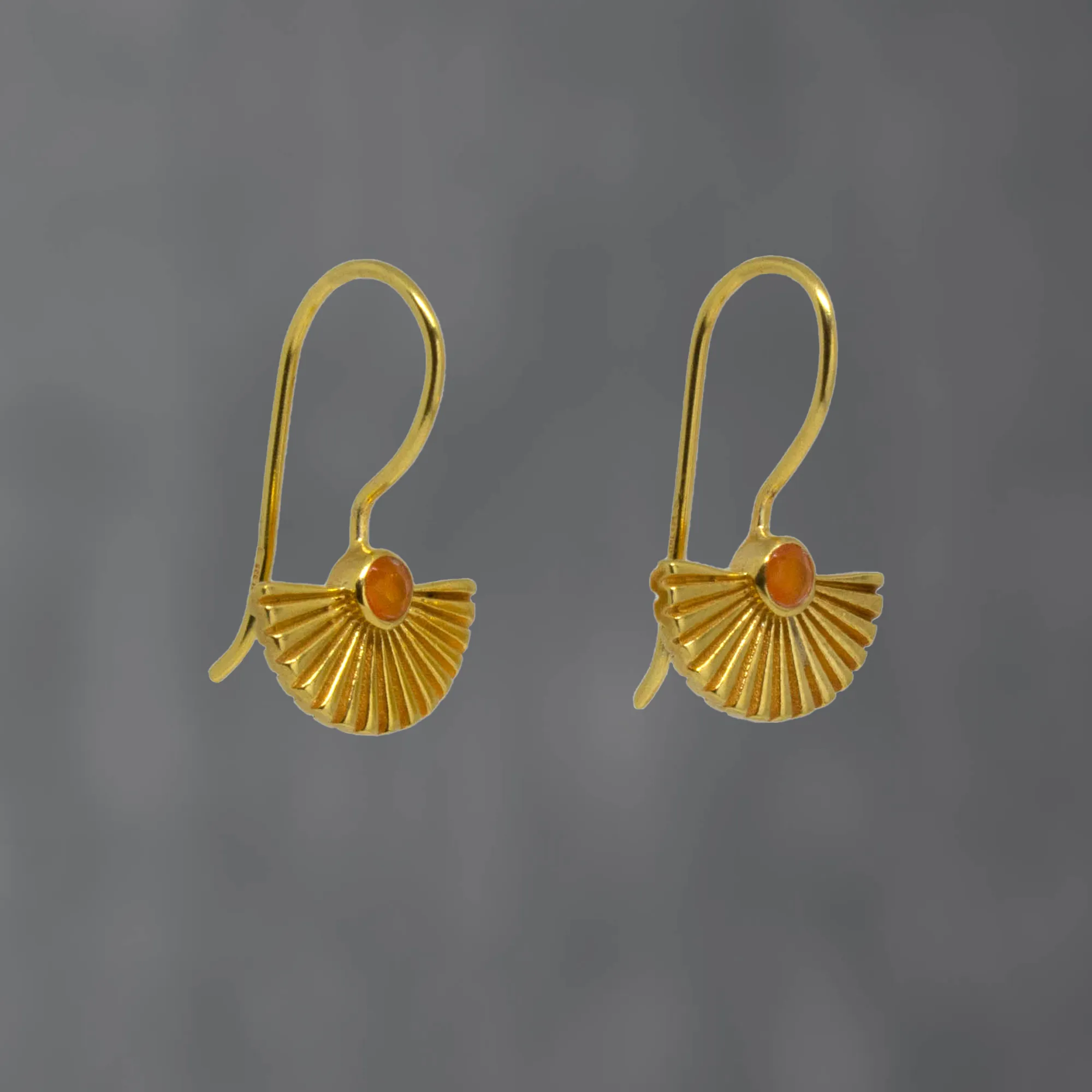 Textured Fan Earrings