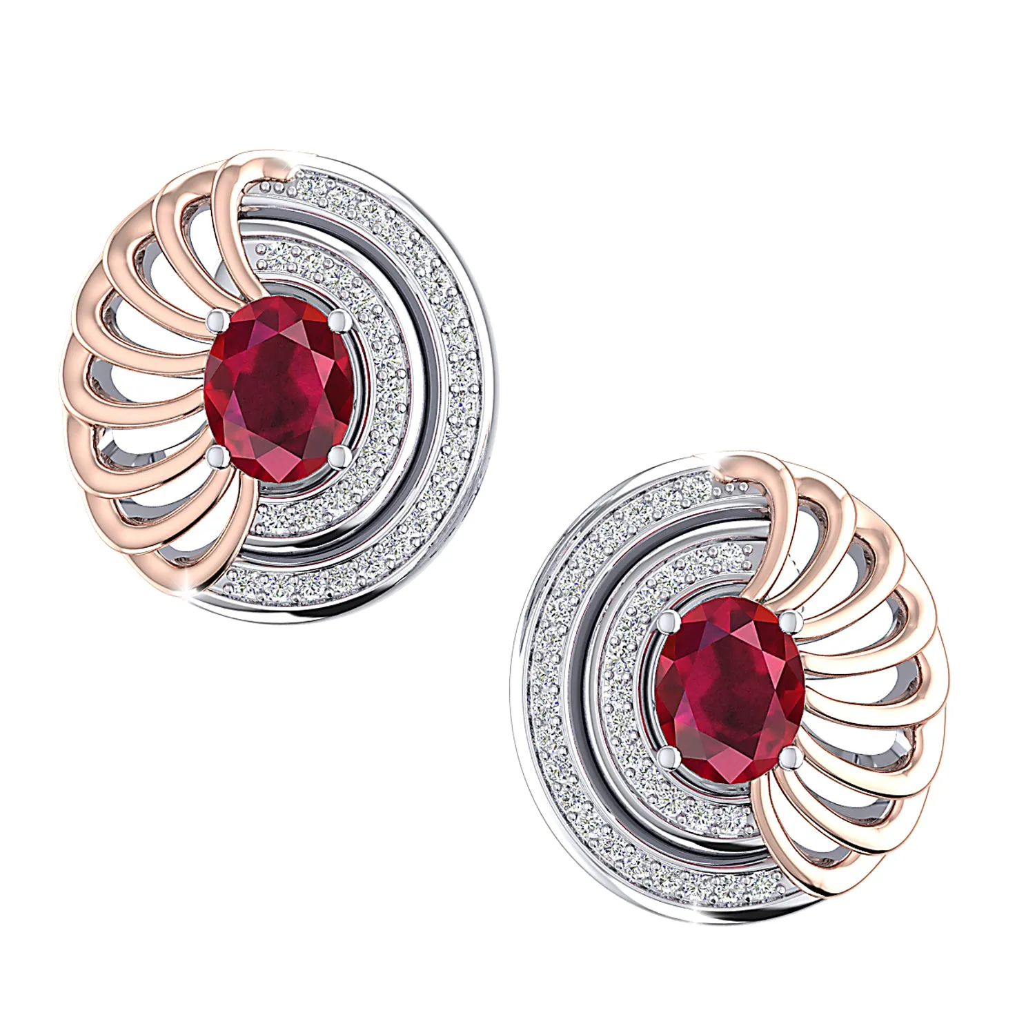 THE RED SWIRL STUDS