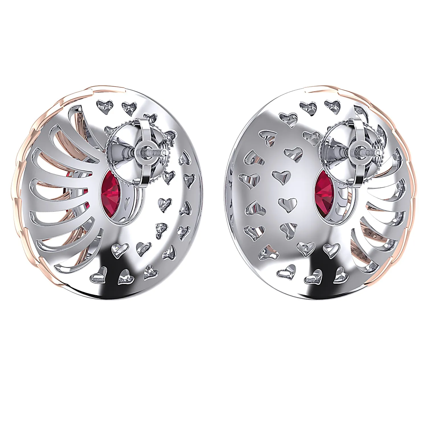 THE RED SWIRL STUDS