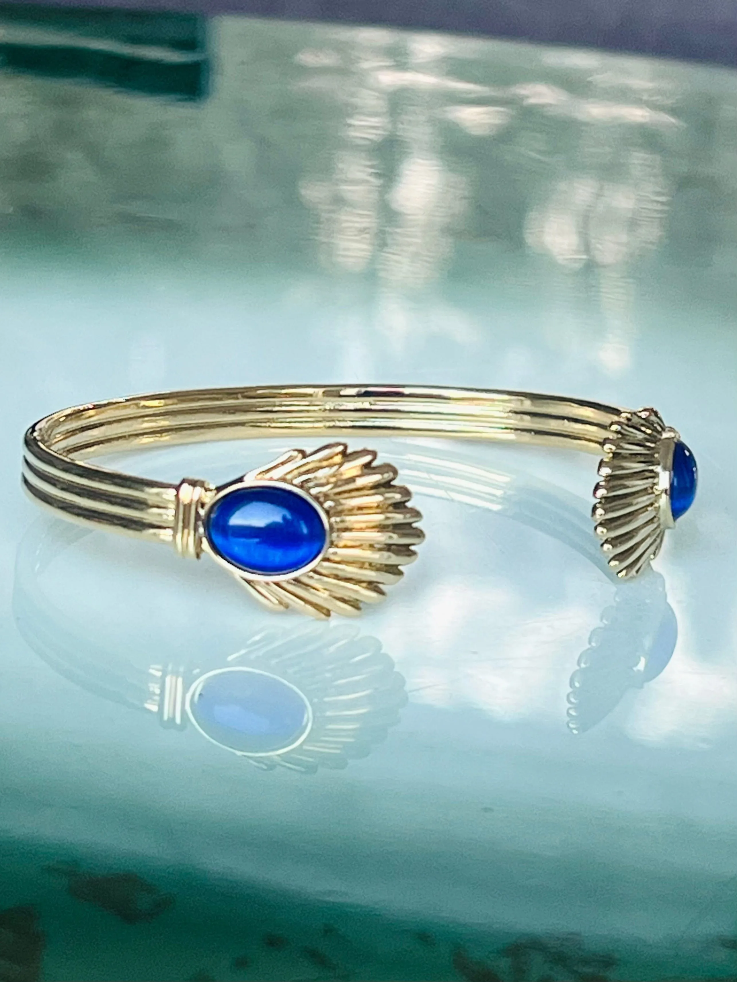 Venus Bangle armbånd - lapis