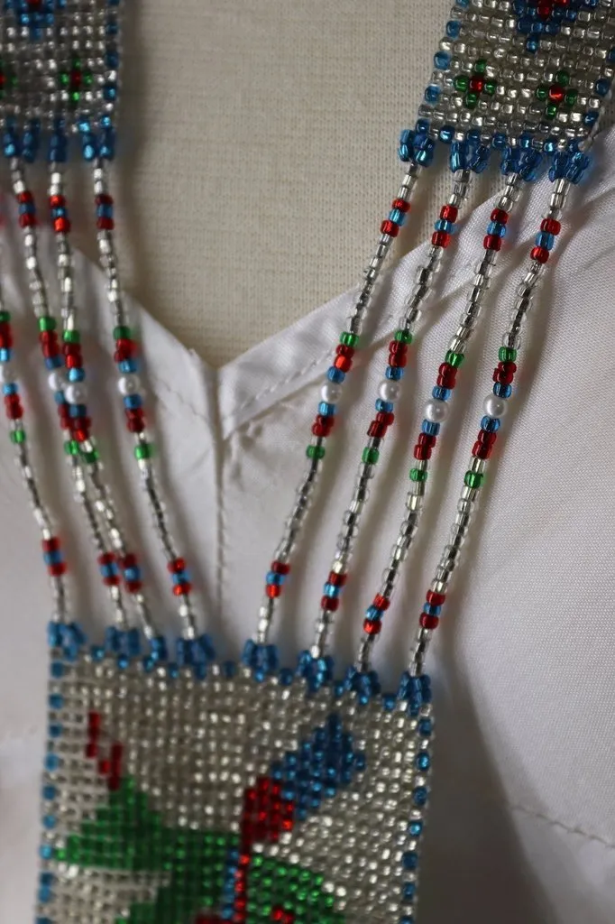 Vintage Whirling Dervish Beaded Necklace