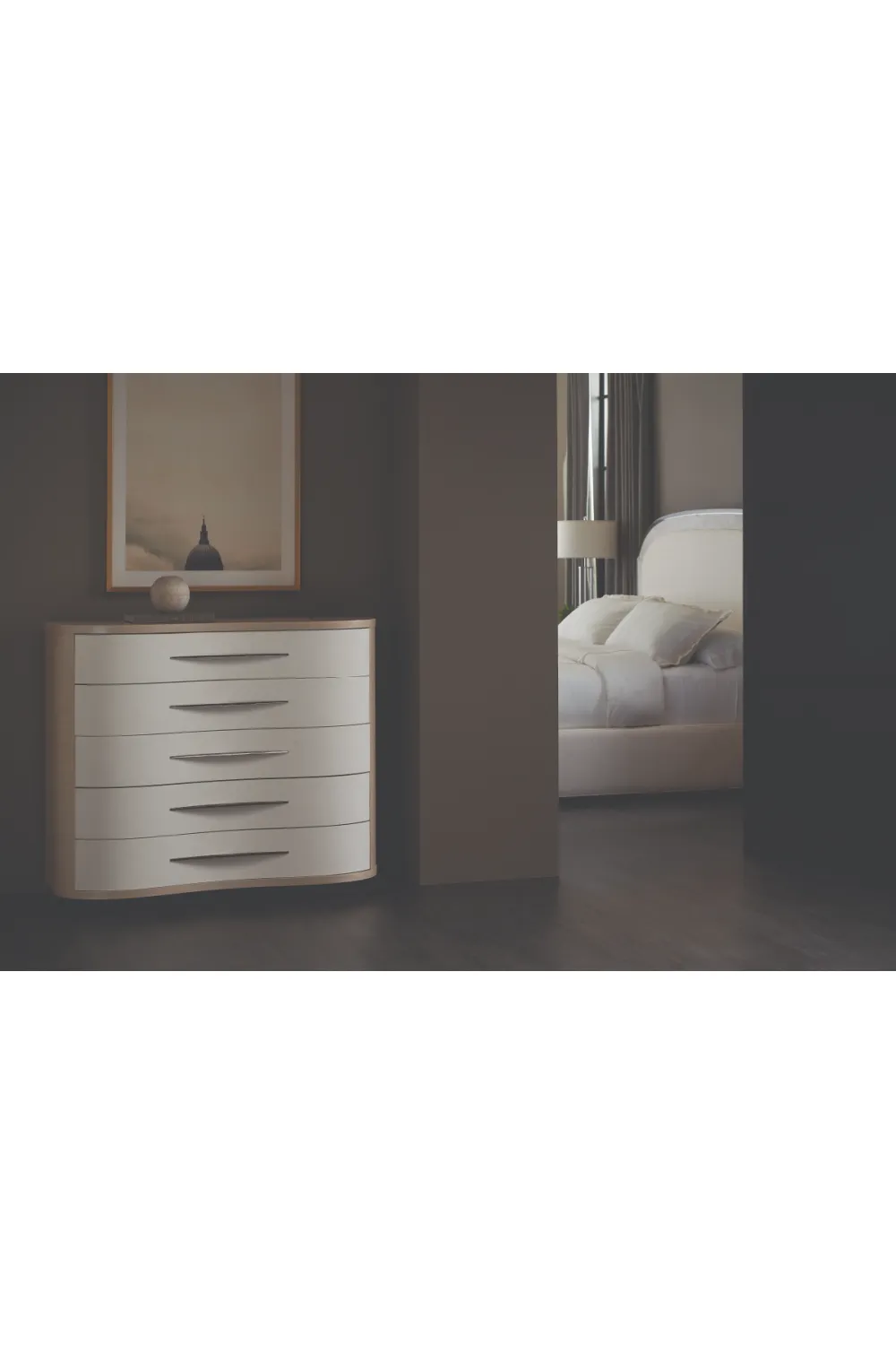 Vinyl Curved Dresser | Caracole Meandrous