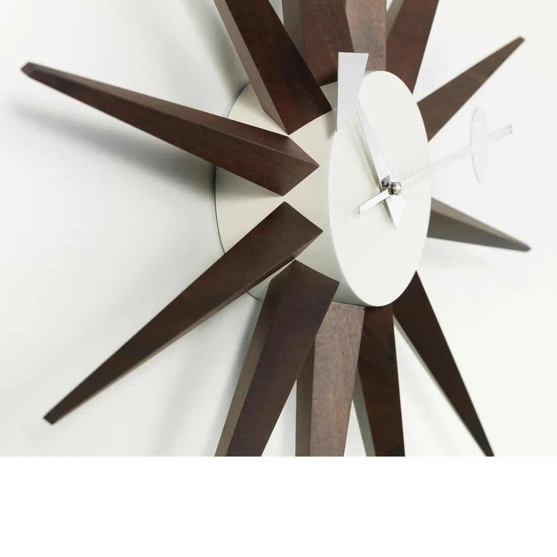 Vitra Wall Clock Sunburst Walnut