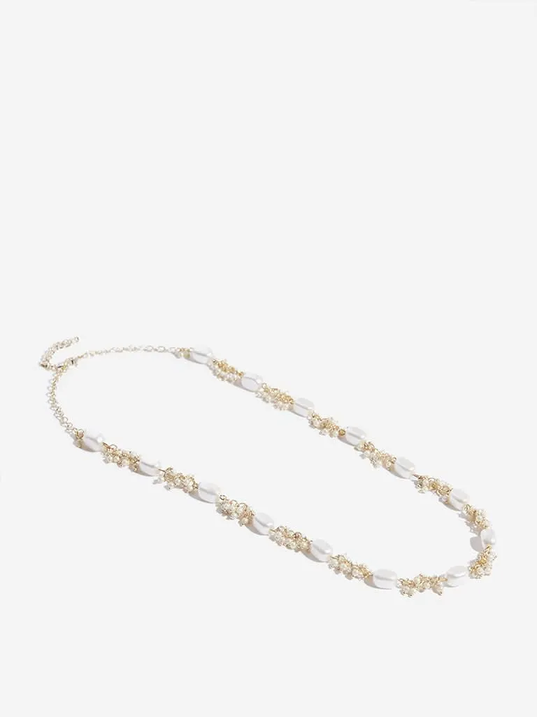 Westside Accessories White Beaded Necklace