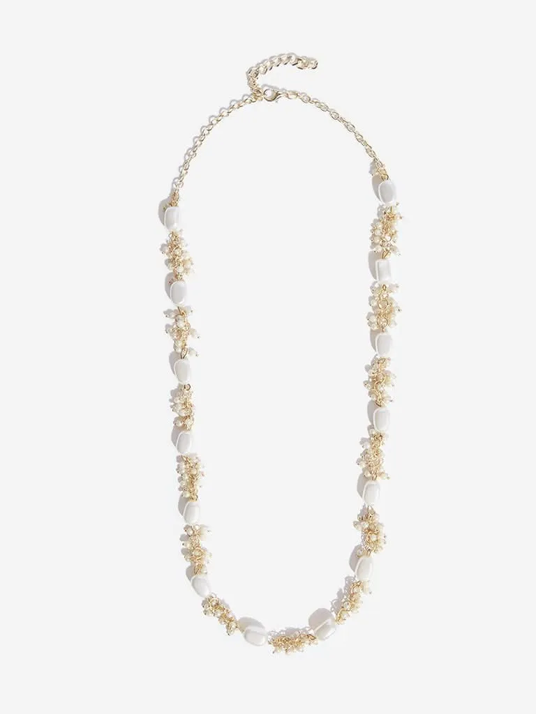 Westside Accessories White Beaded Necklace